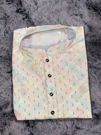 White Long Silk Kurta