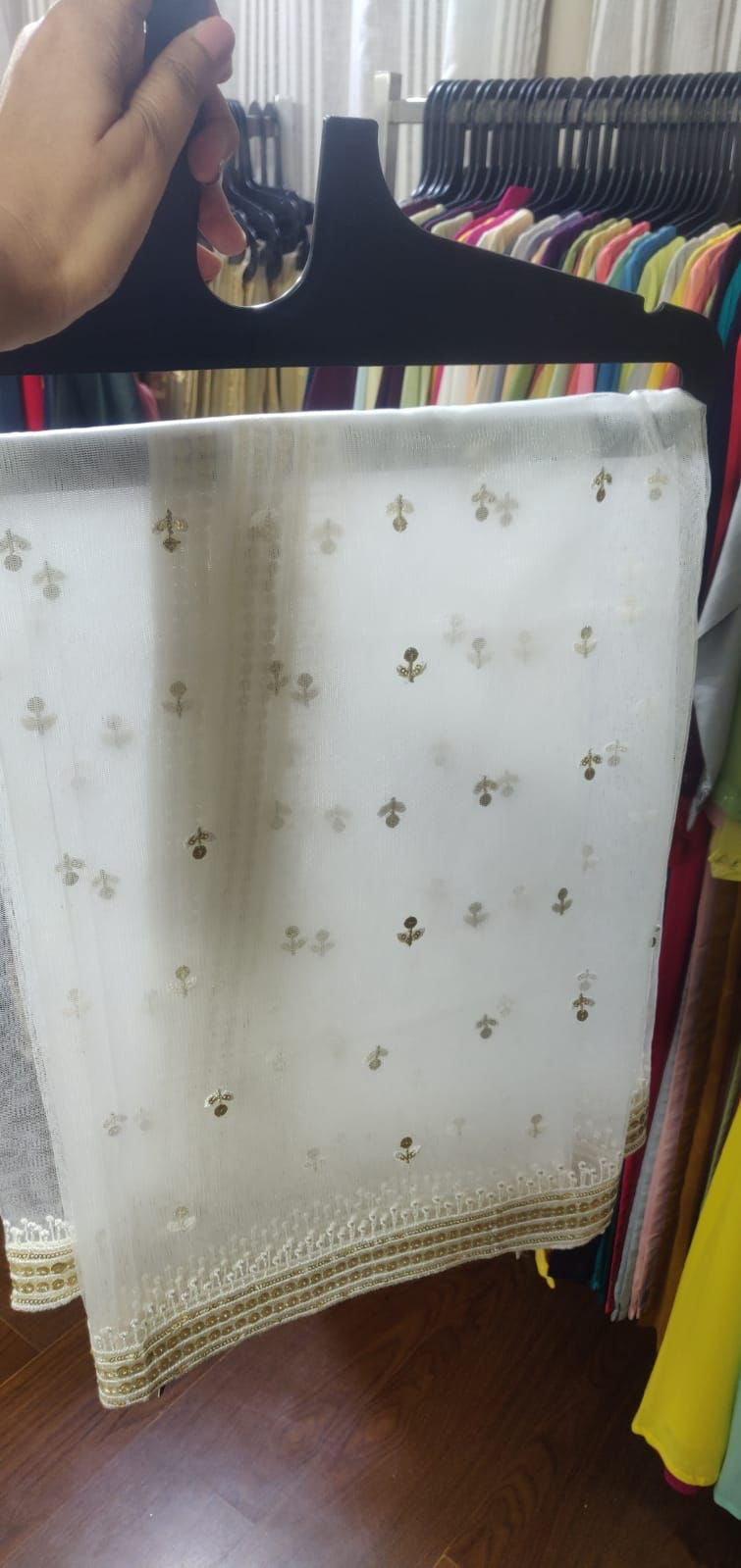 Gold Net Dupatta