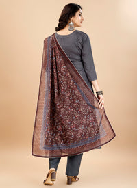Gray Rayon Salwar Suit