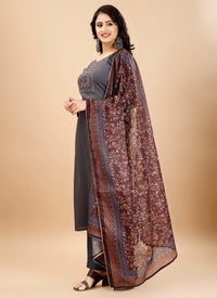Gray Rayon Salwar Suit