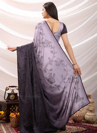Purple Japan Satin Saree