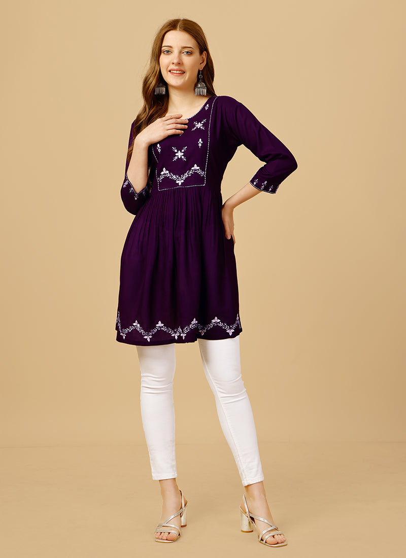 Purple-Rayon