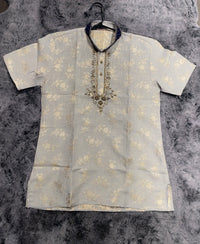 Cloudy Gray Short Kurta