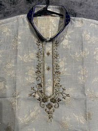 Cloudy Gray Short Kurta