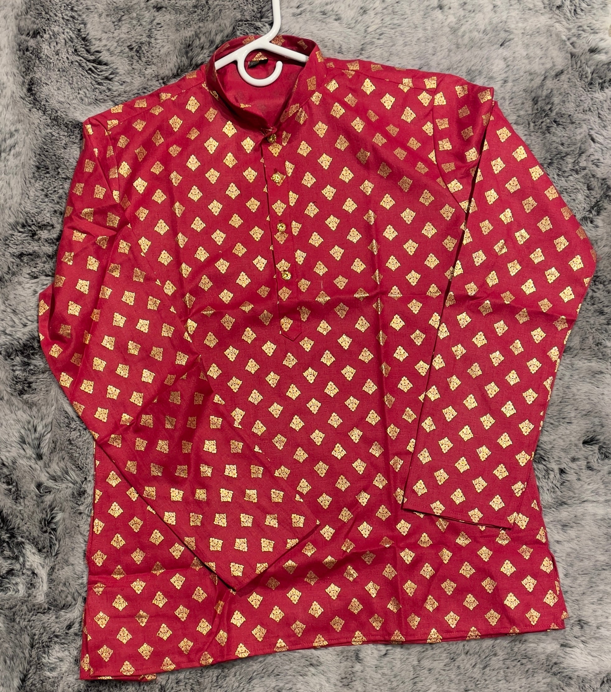Gold Silk Kurta