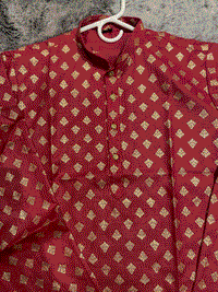 Gold Silk Kurta