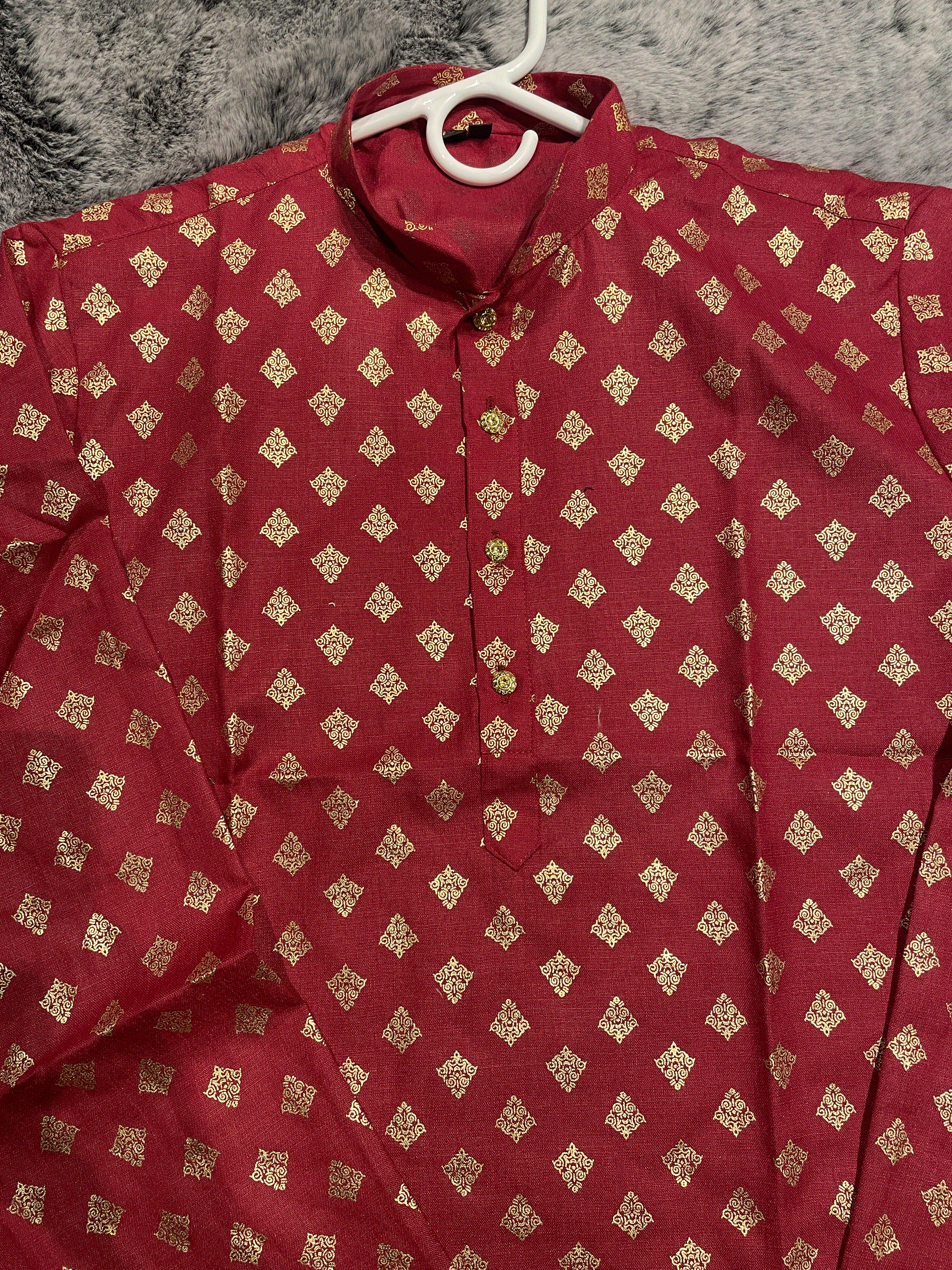 Gold Silk Kurta