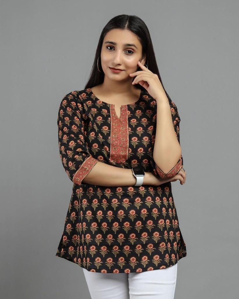 Floral Cotton Tops