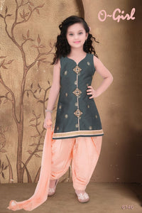 Peach Patiyala Suit