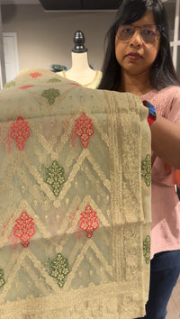 Pista Green Silk Salwar