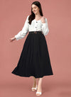 Crepe Pleated Skirt