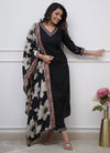 Black Floral Embroidered Salwar