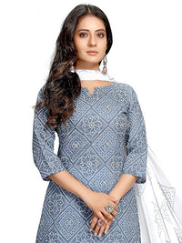 Blue Printed Cotton Salwar