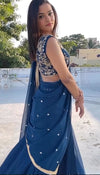 Blue Georgette lehenga