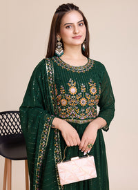 Green Georgette Salwar Suit