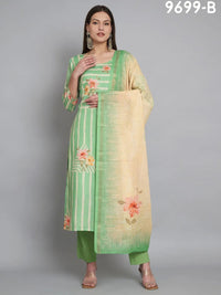 Lime Green Linen Salwar