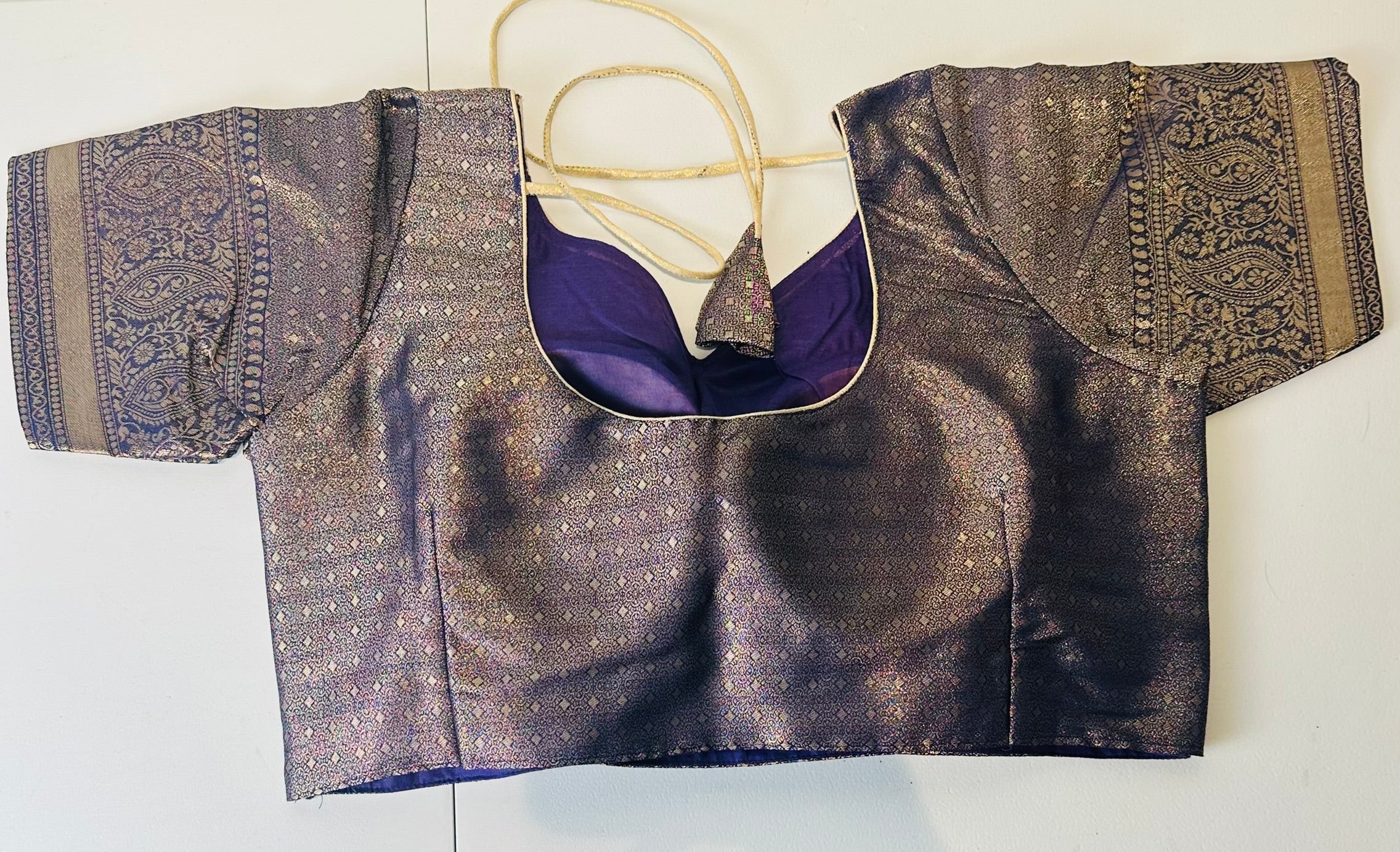 Green Silk Saree with Floral & Bird Motifs