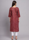 Maroon Cotton Casual Wear