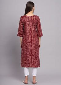 Maroon Cotton Casual Wear