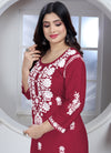 Maroon Rayon Kurti