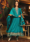 Teal Green Embroidery Anarkali Suit