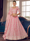 Pink Organza Reception Wear