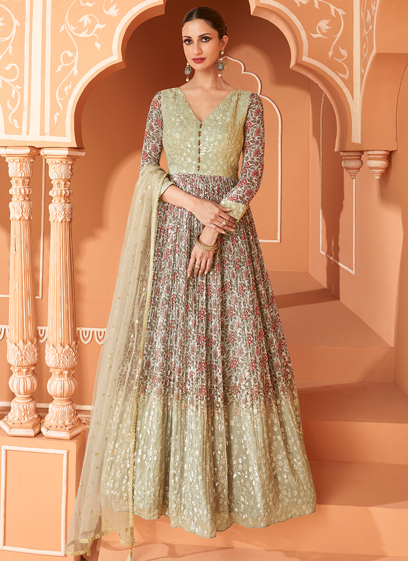 anarkali party wear dresses PARTY WEAR GOWN SALWAR KAMEEZ ANARKALI DRESS BOLLYWOOD PAKISTANI INDIAN WEDDING