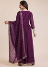 Purple Georgette Salwar Suit