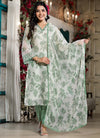 Light Green Chanderi Print Salwar