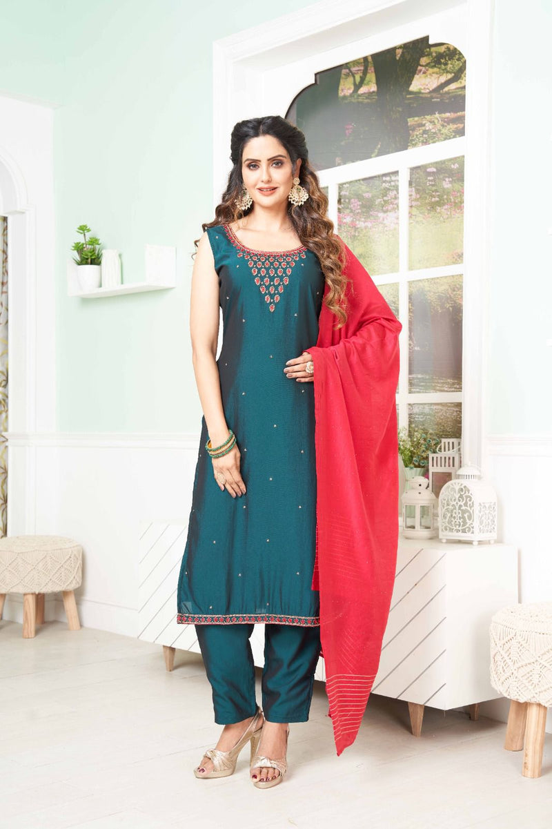 rama green silk