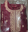 Wine Silk Salwar Suit