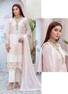 White Georgette Embroidery Salwar Suit