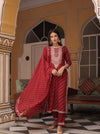 Red Embroidery Salwar