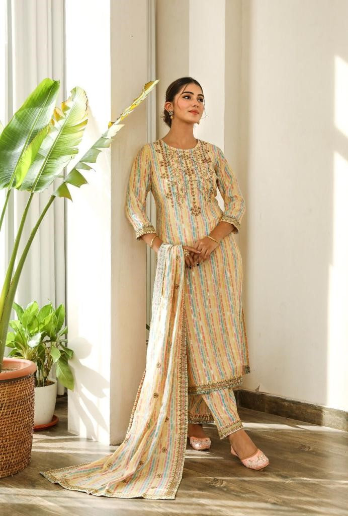 Multi-colored Salwar