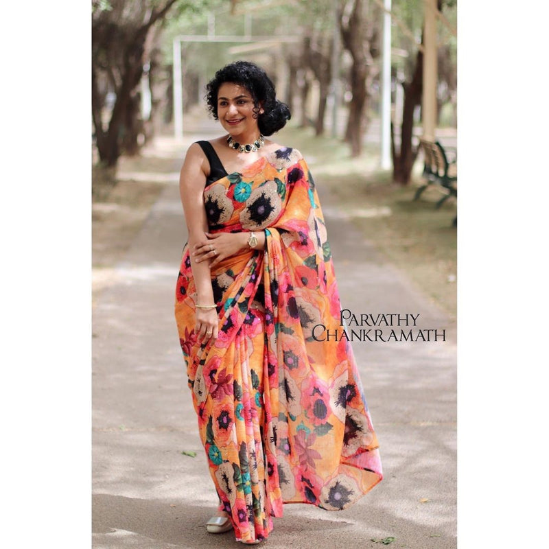 Floral Print Saree