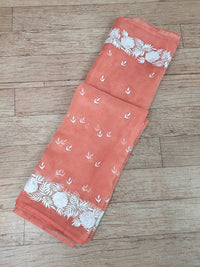 Tangerine Pure Organza Saree