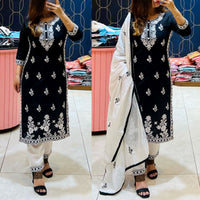 Dark Blue Salwar Suit