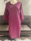 Cambric Cotton Chikankari Kurti