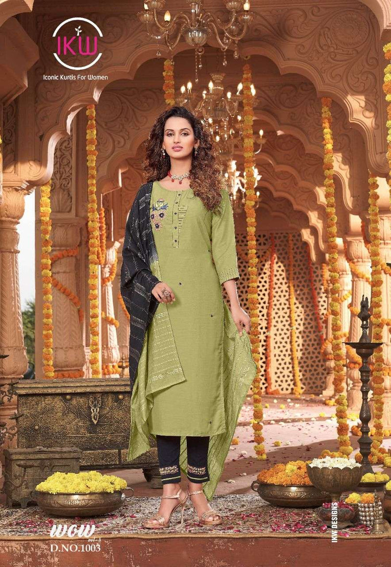 Olive Green-Black Combo Salwar Suit