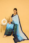 Ready-To-Wear Blue Sequins Saree