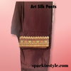 Wine Chandheri Silk Salwar Suit
