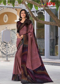 Dusty Rose Chiffon Saree